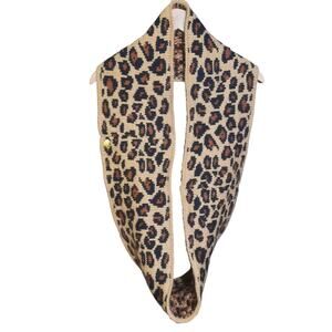 Betsey Johnson Animal Print Womens Infinity Scarf O/S